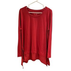 Soft Surroundings Red Long Sleeve Short